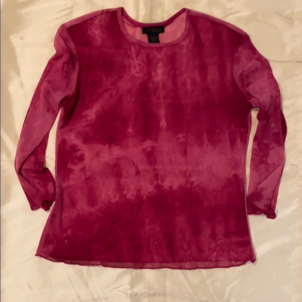 ~Express~ Pink Sheer Top